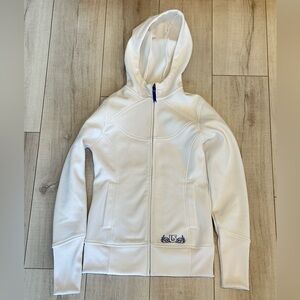 Burton DryRide White Zip-Up Hoodie ladies S